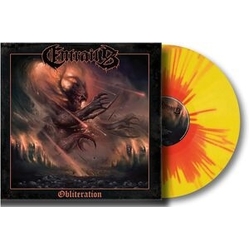 Entrails Obliteration SUNBURST YELLOW RED VINYL LP
