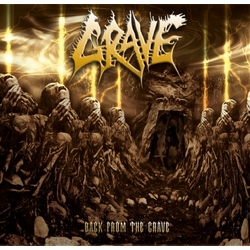 Grave Back From The Grave SUNBURST YELLOW RED VINYL LP