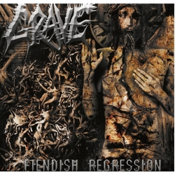 Grave Fiendish Regression SUNBURST YELLOW RED VINYL LP