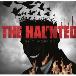 Haunted Exit Wounds SUNBURST YELLOW RED VINYL LP