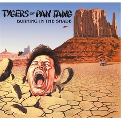 Tygers Of Pan Tang Burning In The Shade SUNBURST YELLOW RED VINYL LP