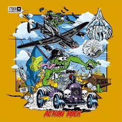 The Drippers Action Rock YELLOW/GREEN SPLATTER VINYL LP