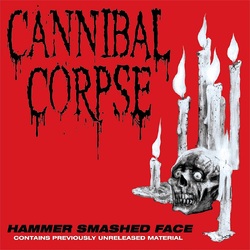 Cannibal Corpse Hammer Smashed Face TRANSPARENT BLACK VINYL LP/ETCHING