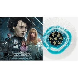 Danny Elfman Edward Scissorhands Waxwork CLEAR BLUE COLOUR IN COLOUR/SNOW SPLATTER VINYL 2 LP