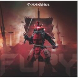 Tokyo Blade Fury TRANSPARENT RED SPLATTER VINYL LP