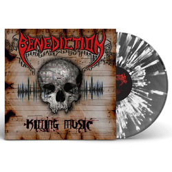Benediction Killing Music GREY & WHITE SPLATTER VINYL LP