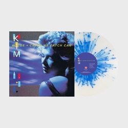 Kim Wilde Catch As Catch Can- Clear With Blue Splatter Vinyl Edition VINYL LP