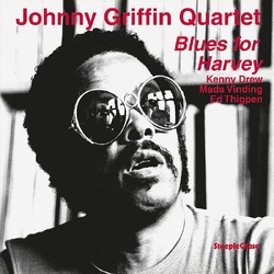 Johnny Griffin Blues For Harvey TRANSPARENT RED SPLATTER VINYL LP