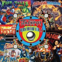 Various Artists Jackpot Plays PINBALL Vol. 2 TRANSPARENT BLUE VINYL LP