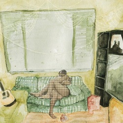 Awakebutstillinbed what people call low self-esteem is really just seeing yourself the way that other people see you TEAL VINYL LP