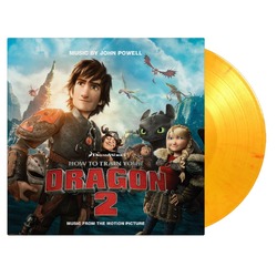 John Powell How To Train Your Dragon 2 soundtrack MOV ltd #d 180GM FLAMING VINYL 2 LP