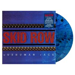 Skid Row Subhuman Race BLUE BLACK SPLATTER VINYL 2 LP