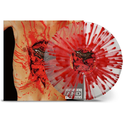 Dismember Indecent & Obscene CLEAR/RED SPLATTER VINYL LP