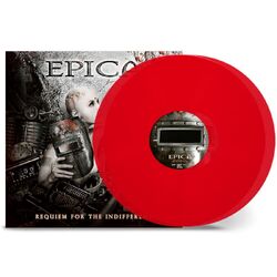 Epica Requiem For The Indifferent TRANSPARENT RED VINYL 2LP