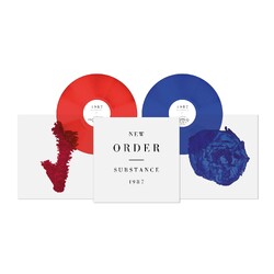 New Order Substance 87 2023 Remaster LIMITED 180GM RED & BLUE VINYL 2 LP