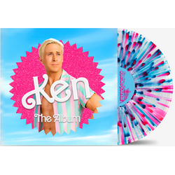 Barbie The Album KEN COVER CLEAR PINK/BLUE SPLATTER VINYL LP