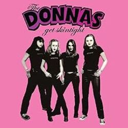 The Donnas Get Skintight PURPLE WITH PINK SWIRL VINYL LP