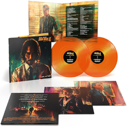 Tyler Bates John Wick Chapter 4 TRANSPARENT ORANGE VINYL 2LP