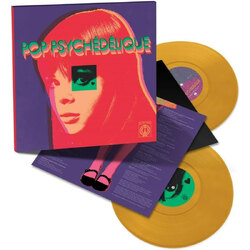 Various Artists Pop Psychedelique YELLOW VINYL 2LP