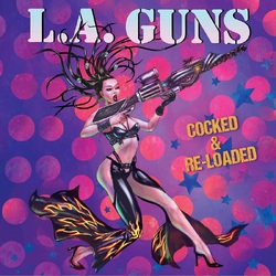 L.A. Guns Cocked & Reloaded PURPLE/WHITE VINYL LP