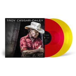 Troy Cassar-Daley Between The Fires TRANSPARENT RED/YELLOW VINYL 2 LP