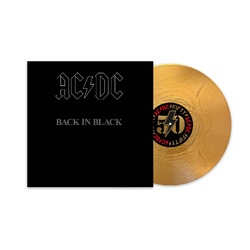 AC/DC Back In Black 50th Anniversary GOLD NUGGET VINYL LP