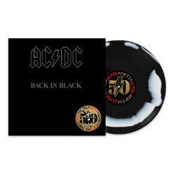 AC/DC Back In Black 50th anniversary BLACK / WHITE VINYL LP