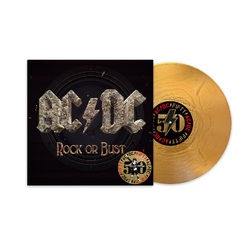 AC/DC Rock or Bust 50th Anniversary GOLD VINYL LP