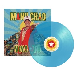 Manu Chao Viva Tu CLEAR BLUE VINYL LP