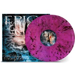 Epica The Divine Conspiracy TRANSPARENT MAGENTA & BLACK MARBLE VINYL 2 LP