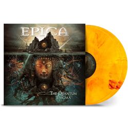 Epica The Quantum Enigma 10th Anniversary YELLOW & RED MARBLED VINYL 2 LP