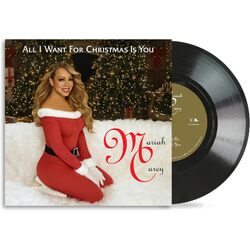Mariah Carey All I Want For Christmas Is You 30th Anniversary Special Edition LIMITED BLACK VINYL 7"