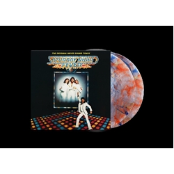 Various Artists Saturday Night Fever LIMITED RED ORANGE BLUE MARBLE VINYL 2 LP