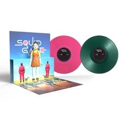 Jung Jaeil Squid Game Seasons 1-3 OST Netflix MOV LIMITED NUMBERED 180GM GREEN & PINK VINYL 2LP pop-up gatefold sleeve