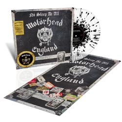 Motorhead No Sleep At All 50th Anniversary Edition CLEAR WITH BLACK/WHITE SPLATTER VINYL LP