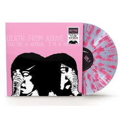 Death From Above 1979 You're A Woman I'm A Man ROCKTOBER 2025 CLEAR WITH PINK SPLATTER VINYL LP