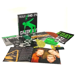 Green Day Warning 25th Anniversary SUPER DELUXE GREEN / YELLOW MARBLE & ORANGE GALAXY VINYL 5 LP BOX SET
