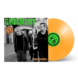 Green Day Warning 25th Anniversary REMASTERED NEON ORANGE VINYL LP