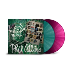 Phil Collins The Singles MAGENTA & GREEN VINYL 2 LP