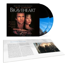 James Horner London Symphony Orchestra Braveheart Soundtrack 30th Anniversary Edition LIMITED BLUE STREAK VINYL 2 LP