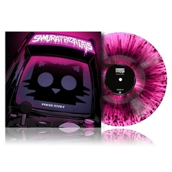 Samurai Pizza Cats Press Start PINK LILAC SPLATTER VINYL LP with 8 PAGE LP SIZED BOOKLET