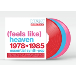 Various NOW That's What I Call An Era FEELS LIKE HEAVEN ESSENTIAL SYNTH POP 1978 - 1985 RED BLUE PINK VINYL 3 LP