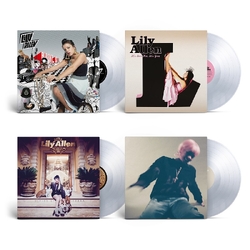 Lily Allen Alright Still / It's Not Me It's You / Sheezus / No Shame 4 X CRYSTAL CLEAR VINYL ALBUMS BUNDLE