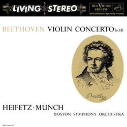 Jascha Heifetz Charles Munch & Boston Symphony Orchestra Beethoven: Violin Concerto (in D)ANALOGUE PRODUCTIONS 180GM BLACK VINYL 2 LP 45RPM