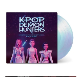 Various KPOP Demon Hunters Anniversary HONEYMOON HAZE COLOURED VINYL LP PLUS 2 PRINTS STICKER SHEET 3 PHOTO CARDS
