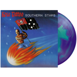 Rose Tattoo Southern Stars MOV LIMITED NUMBERED TURQUOISE AND BLUE SWIRLED VINYL LP