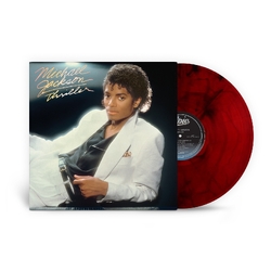 Michael Jackson Thriller RED AND BLACK MARBLE VINYL LP