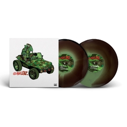 Gorillaz Gorillaz LIMITED CAMOUFLAGE GREEN BROWN AND BLACK VINYL 2 LP