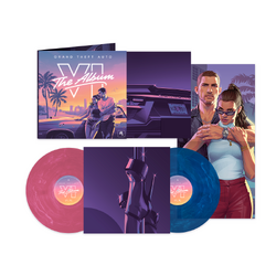 Various Artists Grand Theft Auto VI The Album INDIE EXCLUSIVE SOUNDTRACK MARBLE PINK & BLUE VINYL 2 LP