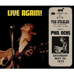 Phil Ochs Live Again! Recorded Saturday May 26 1973 At The Stables (2 LP) Vinyl 12 X2